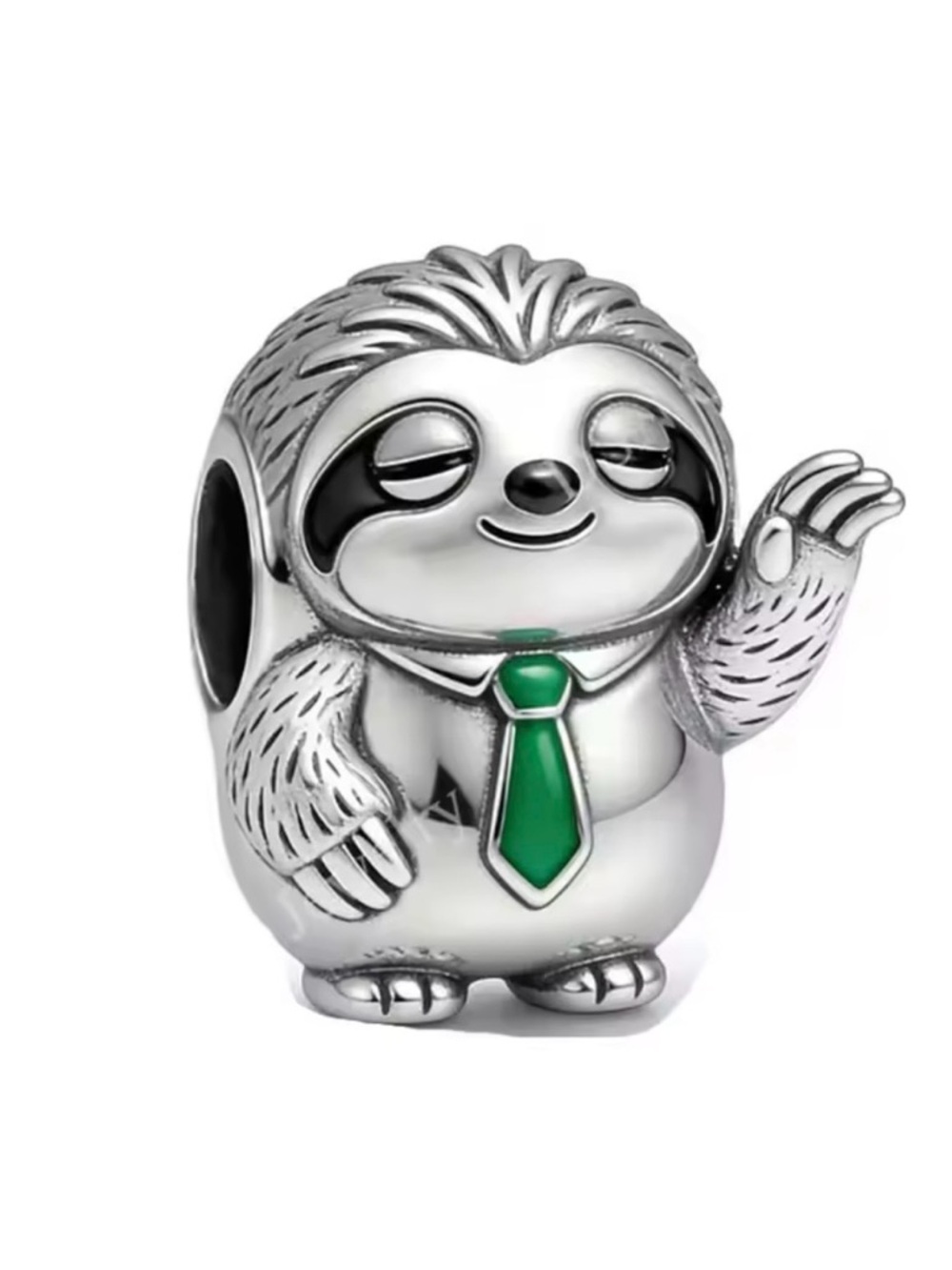 Disney’s Zootopia flash Slothmore Charm Pendant with Green Tie